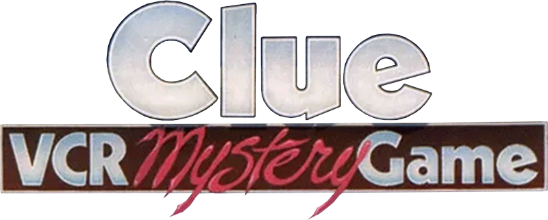 Clue VCR Mystery Game logo